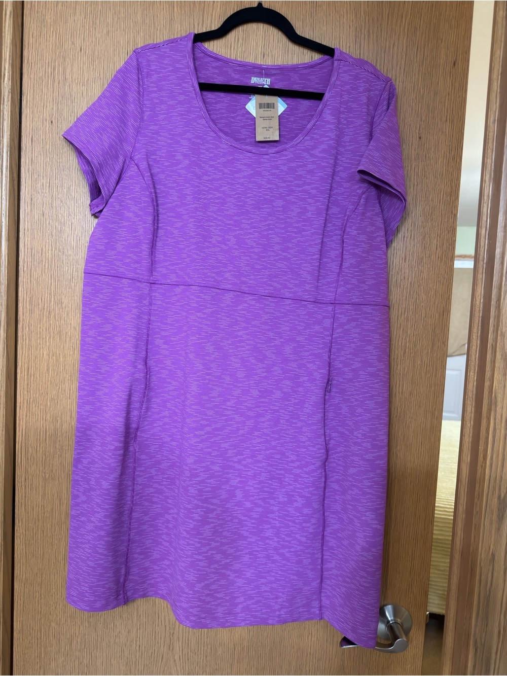 Duluth Trading Co NoGa dress XXL pink/purple NWT - has pockets!